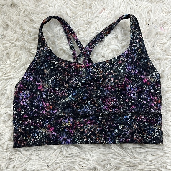 Lululemon Energy Longline Bra *Medium Support, B–D Cups Floral Spray Multi - Picture 1 of 4